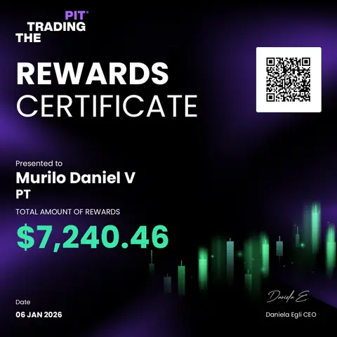 Certificado de saque emitido pela mesa The Trading Pit, no valor de US$ 7.240,46, em 06/01/2026.